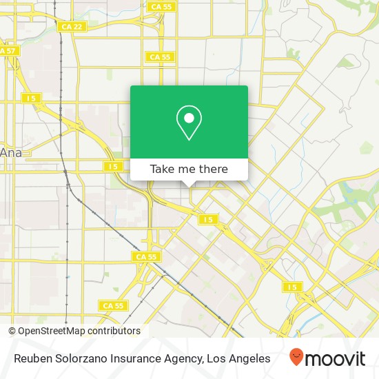 Mapa de Reuben Solorzano Insurance Agency