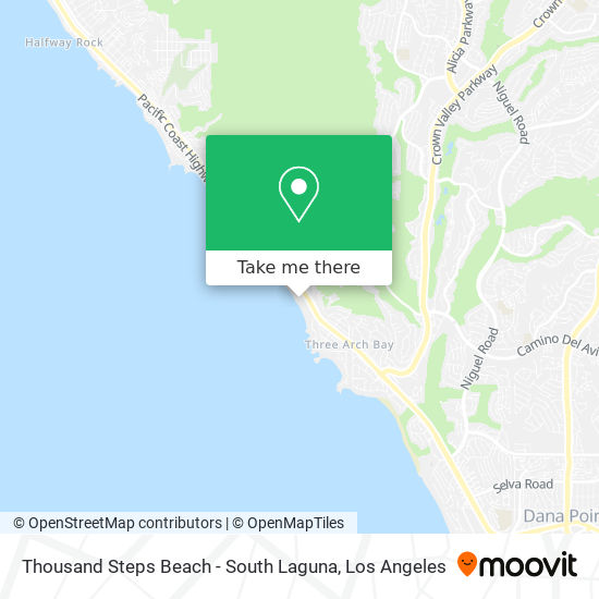 Thousand Steps Beach - South Laguna map