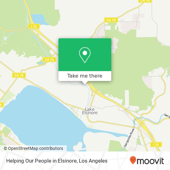 Helping Our People in Elsinore map