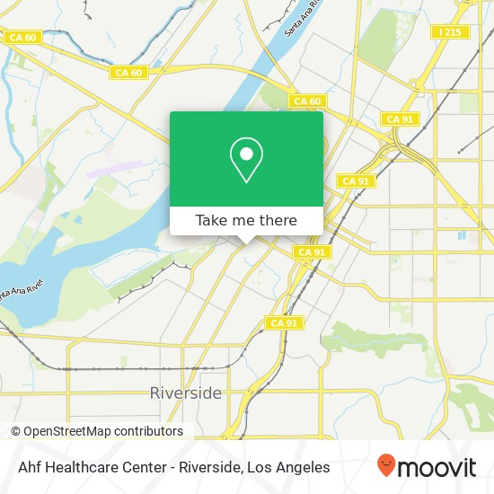 Mapa de Ahf Healthcare Center - Riverside