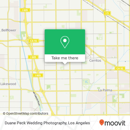 Mapa de Duane Peck Wedding Photography