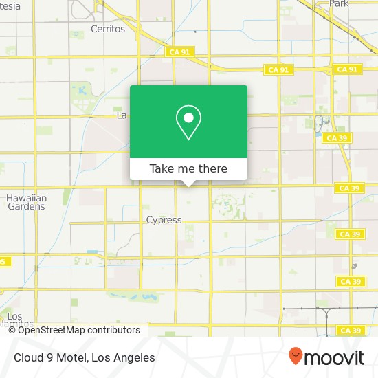 Mapa de Cloud 9 Motel