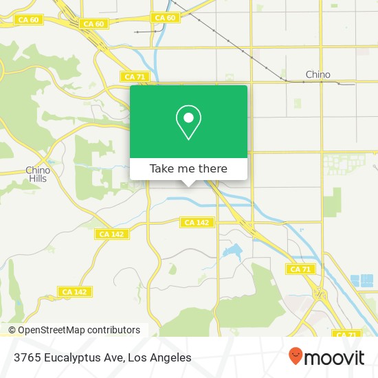 Mapa de 3765 Eucalyptus Ave