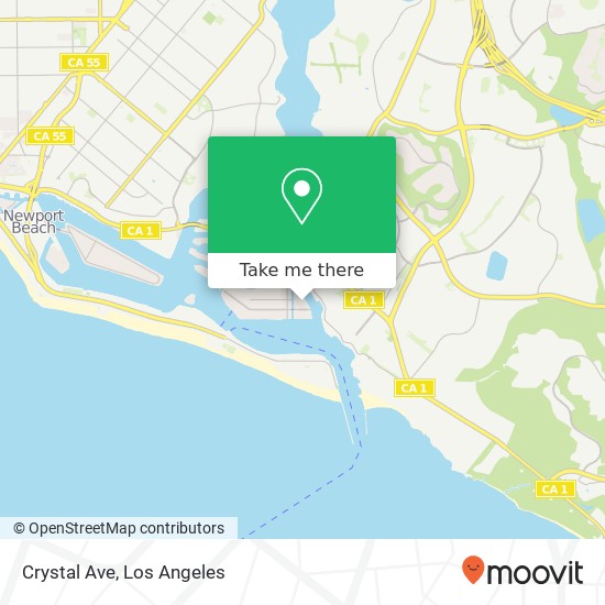 Crystal Ave map