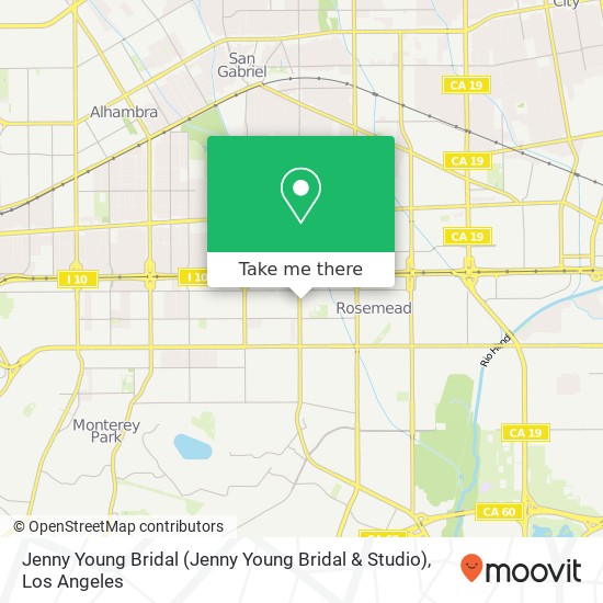 Jenny Young Bridal map