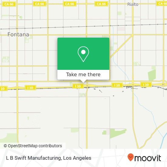 L B Swift Manufacturing map