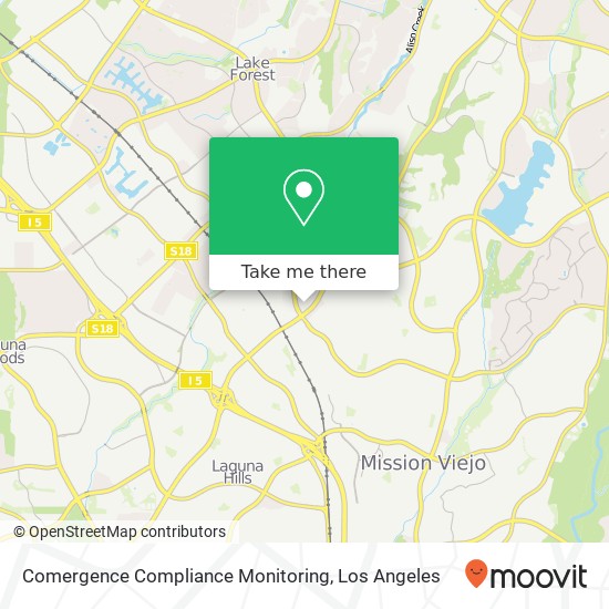 Mapa de Comergence Compliance Monitoring