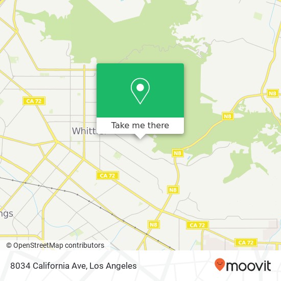 8034 California Ave map