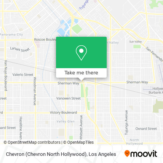 Chevron (Chevron North Hollywood) map
