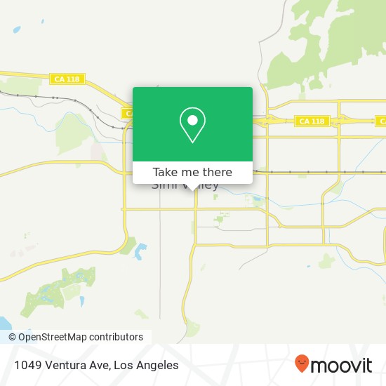 Mapa de 1049 Ventura Ave