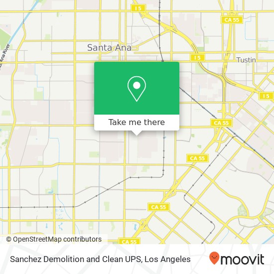 Mapa de Sanchez Demolition and Clean UPS