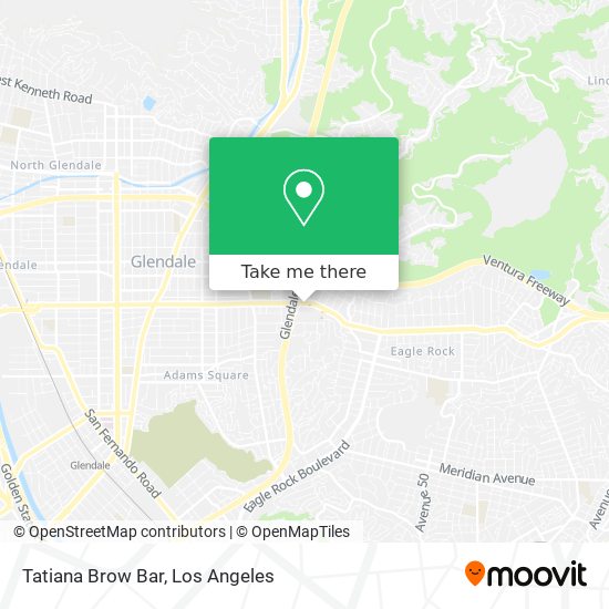 Tatiana Brow Bar map