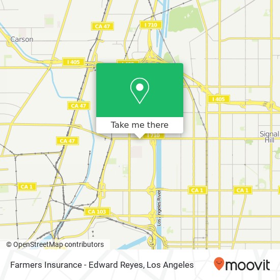 Farmers Insurance - Edward Reyes map