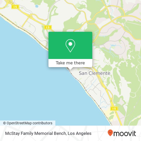 McStay Family Memorial Bench map