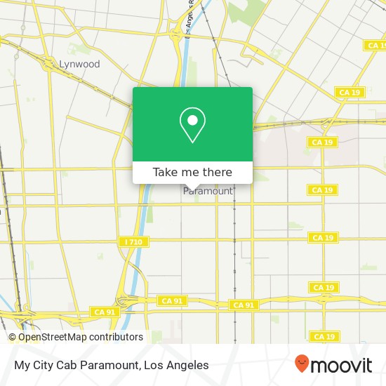 Mapa de My City Cab Paramount