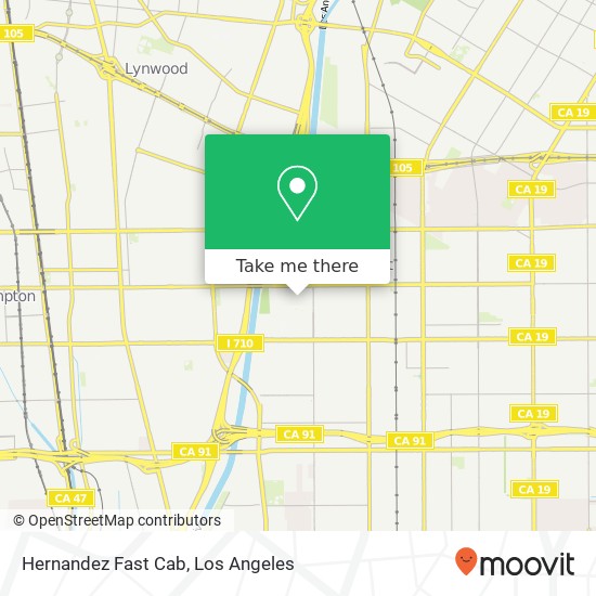 Hernandez Fast Cab map