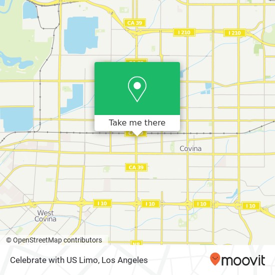 Celebrate with US Limo map