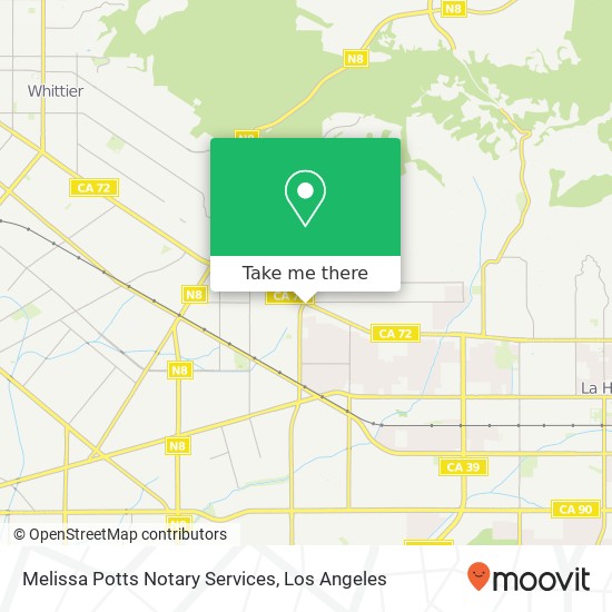 Mapa de Melissa Potts Notary Services