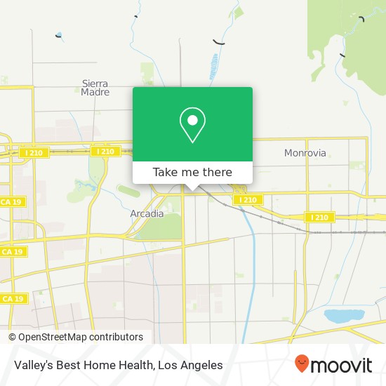Valley's Best Home Health map