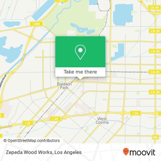 Zepeda Wood Works map
