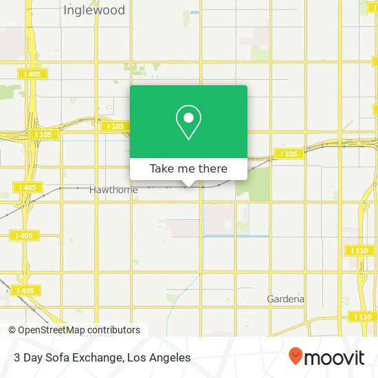 Mapa de 3 Day Sofa Exchange