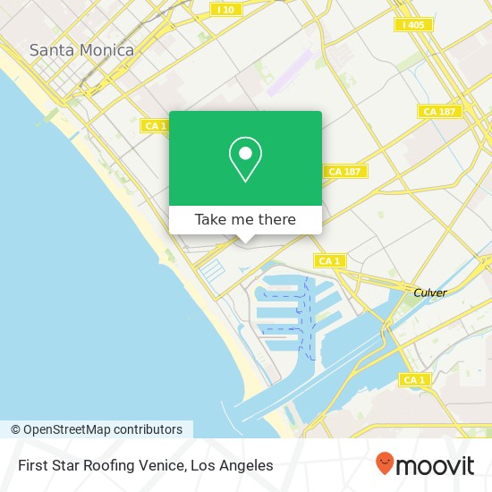 First Star Roofing Venice map