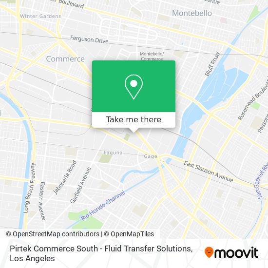 Pirtek Commerce South - Fluid Transfer Solutions map