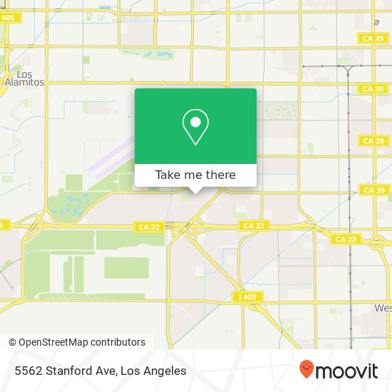 Mapa de 5562 Stanford Ave
