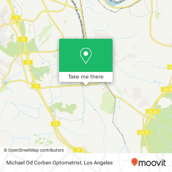 Mapa de Michael Od Corben Optometrist