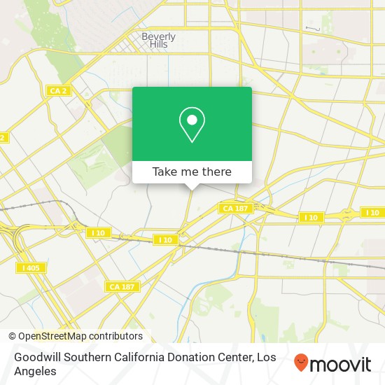 Goodwill Southern California Donation Center map