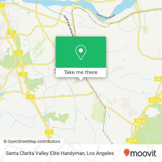 Mapa de Santa Clarita Valley Elite Handyman