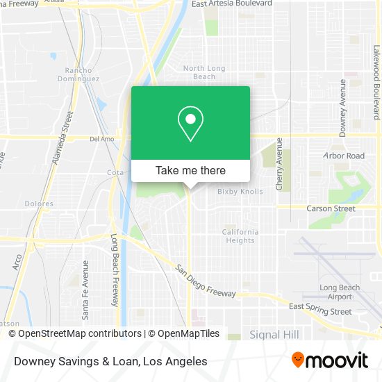 Downey Savings & Loan map