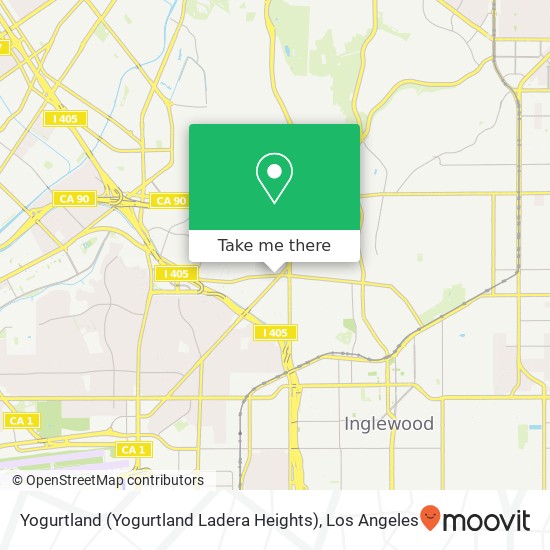 Mapa de Yogurtland (Yogurtland Ladera Heights)