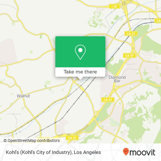 Mapa de Kohl's (Kohl's City of Industry)