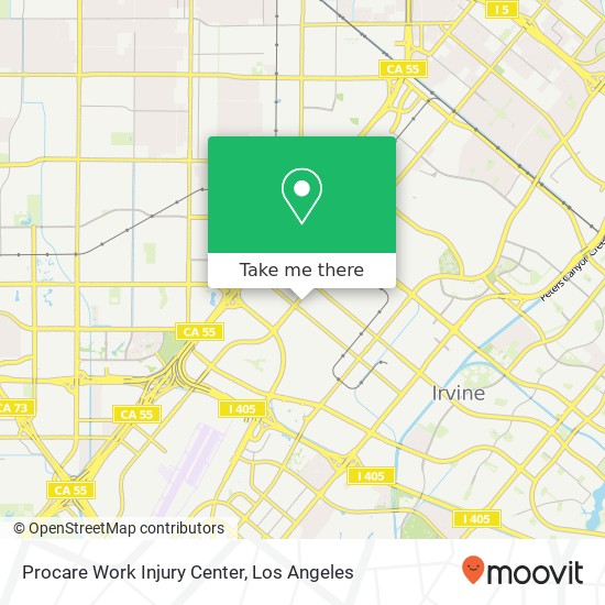 Procare Work Injury Center map