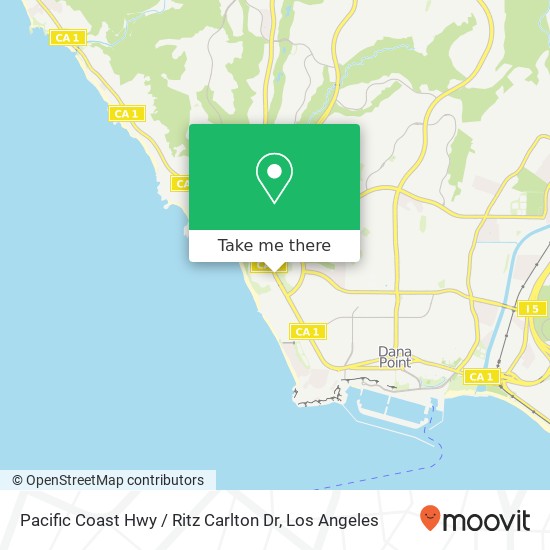 Pacific Coast Hwy / Ritz Carlton Dr map