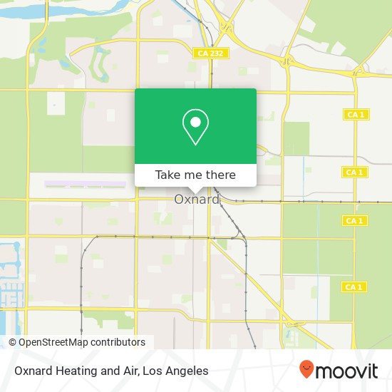 Oxnard Heating and Air map