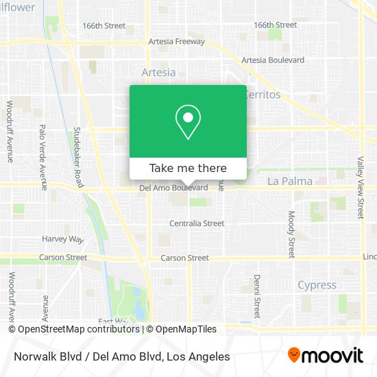 Norwalk Blvd / Del Amo Blvd map