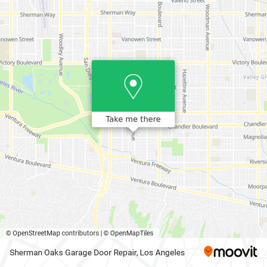 Sherman Oaks Garage Door Repair map