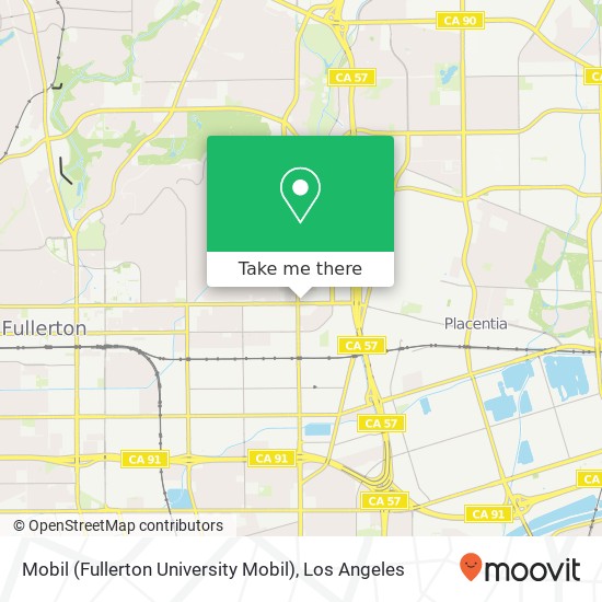 Mobil (Fullerton University Mobil) map