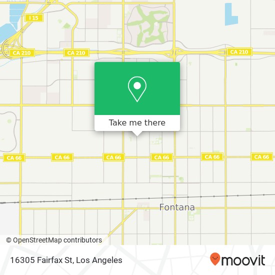 Mapa de 16305 Fairfax St