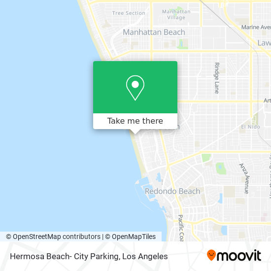 Mapa de Hermosa Beach- City Parking