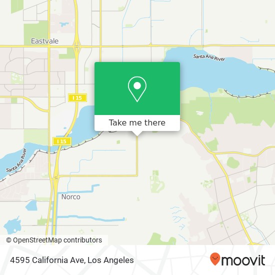4595 California Ave map