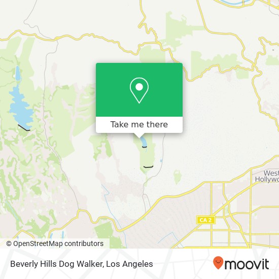 Beverly Hills Dog Walker map