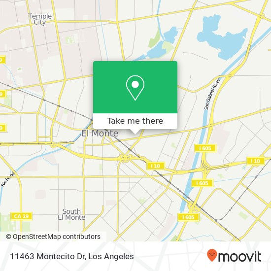 Mapa de 11463 Montecito Dr