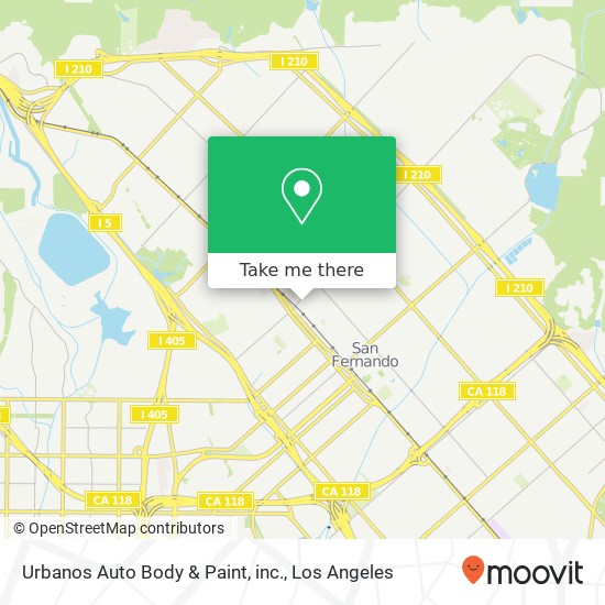 Urbanos Auto Body & Paint, inc. map