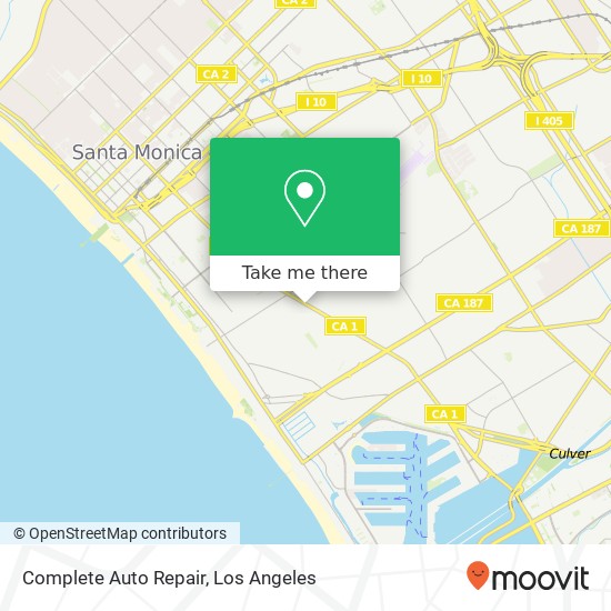 Mapa de Complete Auto Repair