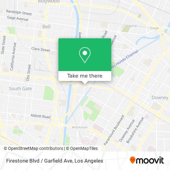 Mapa de Firestone Blvd / Garfield Ave