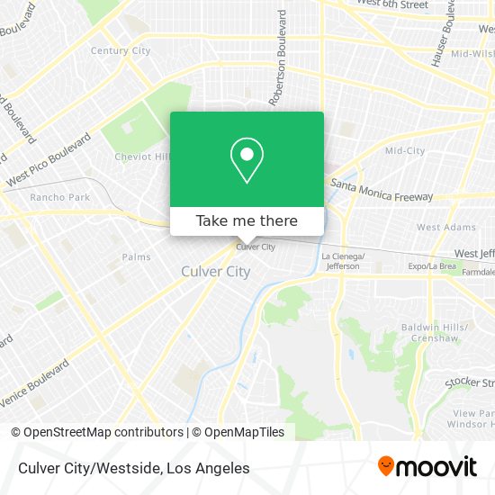 Culver City/Westside map