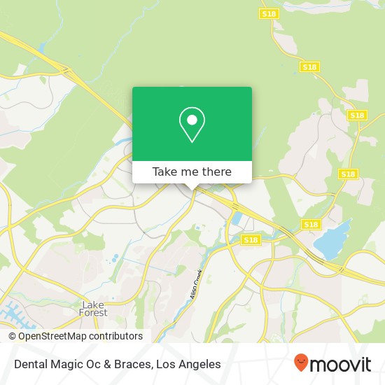 Mapa de Dental Magic Oc & Braces